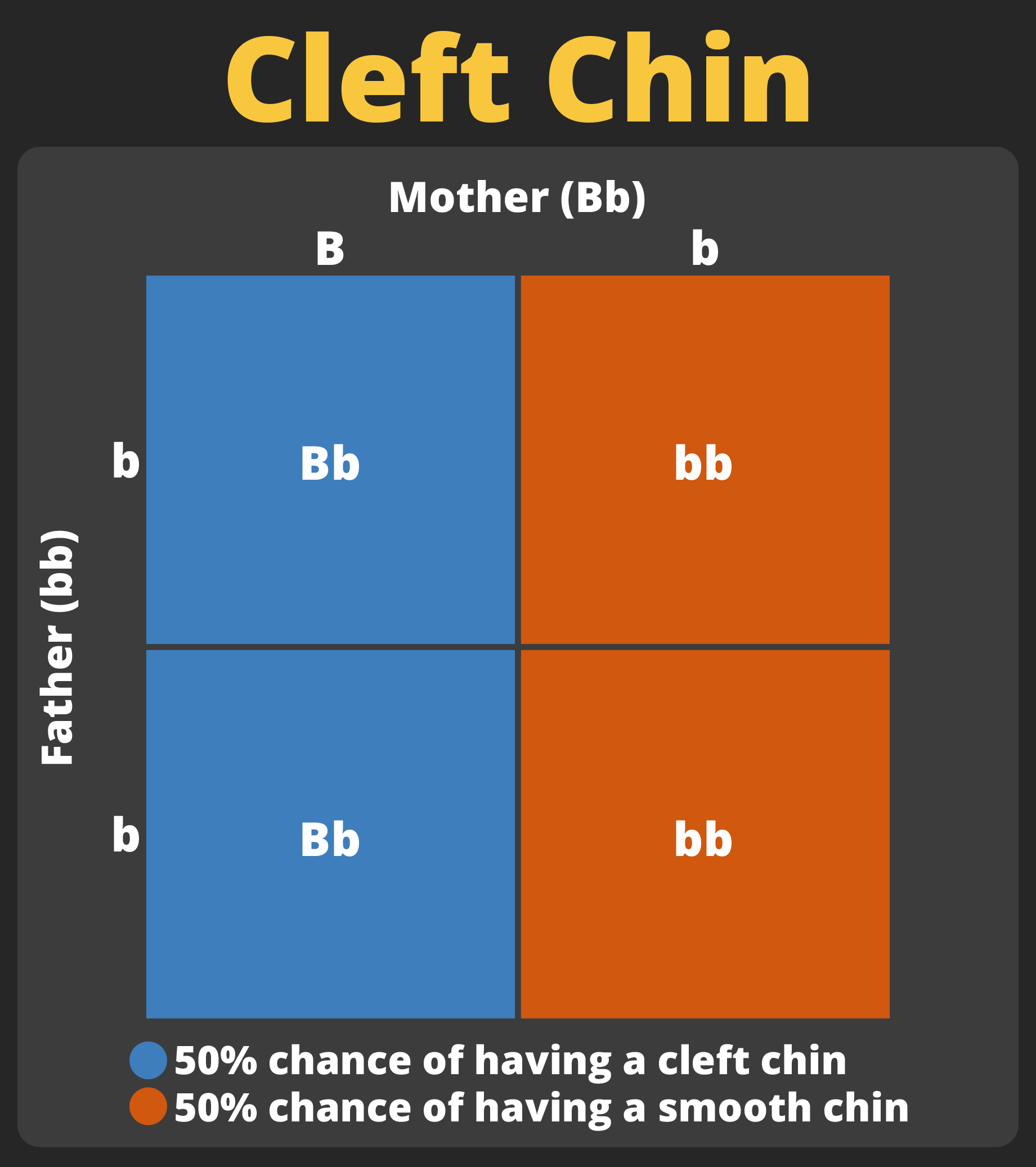 is a cleft chin dominant
