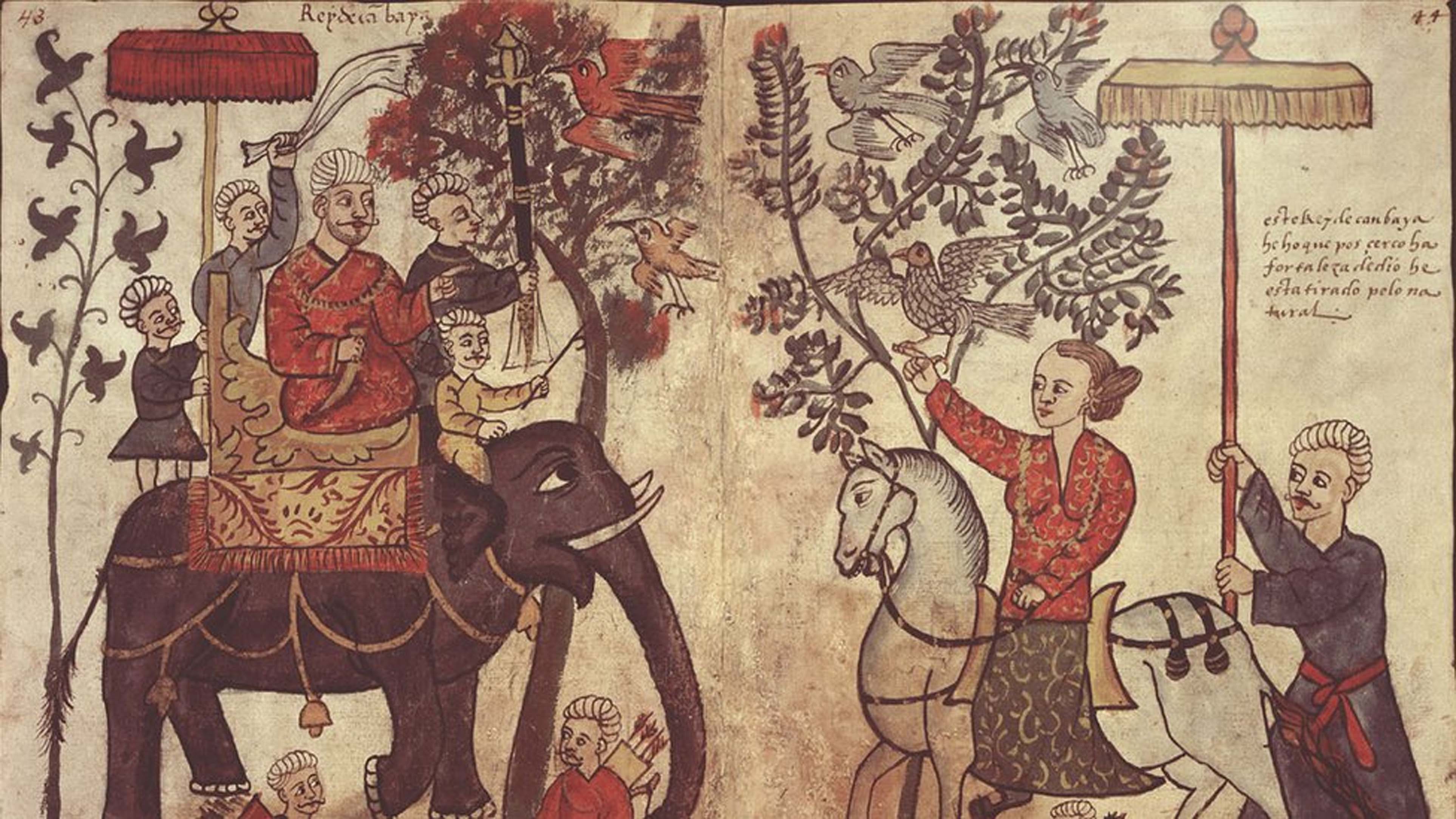 Ludovico di Varthema, King of Cambay, present-day Gujarat, India, Anonymous, ca 16th century